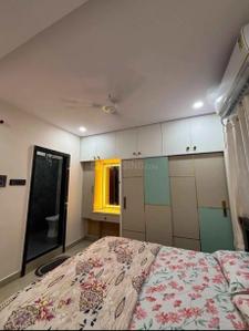 Bedroom Image of 740 Sq.ft 1 BHK Apartment / Flat for rent in Adani The Meadows, Shantigram Ahmedabad for Rs. 13000