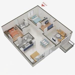 Image of 1225 Sq.ft 3 BHK Apartment / Flat for sale in PSR Vanasree, Kodathi, Bengaluru for Rs. 11270000