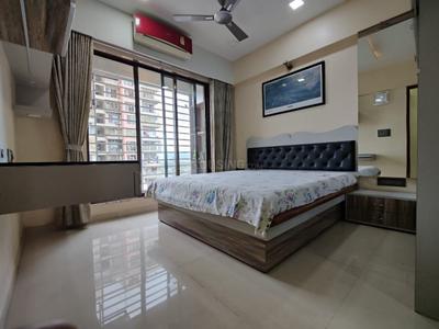 Bedroom Image of 1555 Sq.ft 3 BHK Apartment / Flat for rent in B and M Millennium Avanish, Airoli Navi Mumbai for Rs. 80000