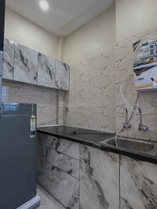 Kitchen Image of 450 Sq.ft 1 RK Builder Floor for rent in Mahalakshmi Nagar Indore for Rs. 13000