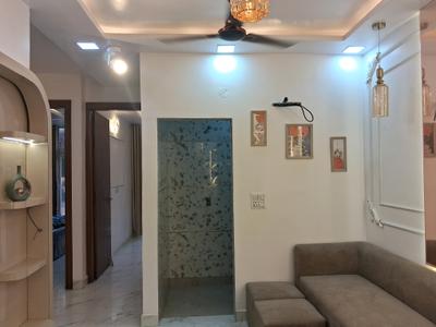 Living Room Image of 850 Sq.ft 3 BHK Builder Floor for rent in Dwarka Mor New Delhi for Rs. 31000