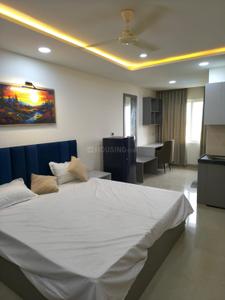 Bedroom Image of 450 Sq.ft 1 RK Studio for rent in Urban Suites, Jagatpura Jaipur for Rs. 18500