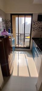 Kitchen Image of 575 Sq.ft 1 BHK Apartment / Flat for rent in Unnati Woods Phase 7, Kasarvadavali Thane for Rs. 25000