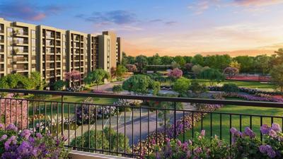 Balcony Image of 1645 Sq.ft 3 BHK Apartment / Flat for sale in Bren Park City, Electronic City Bengaluru for Rs. 17200000