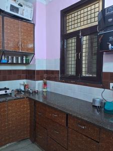 Kitchen Image of 380 Sq.ft 1 BHK Builder Floor for rent in Sector 24 Rohini New Delhi for Rs. 9000