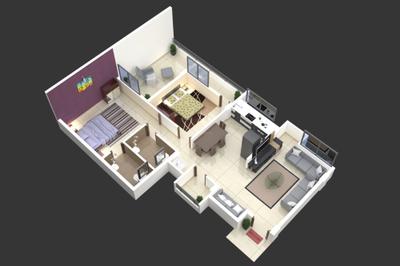 Image of 930 Sq.ft 2 BHK Apartment / Flat for sale in Mewani Ramchintan Park, Padegaon, Aurangabad for Rs. 4200000