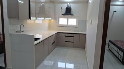 Kitchen Image of 1200 Sq.ft 3 BHK Apartment / Flat for rent in Parth Avenue, Siroli Jaipur for Rs. 32000