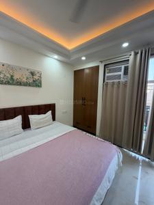 Bedroom Image of 1300 Sq.ft 1 BHK Builder Floor for rent in Sector 55 Gurgaon for Rs. 40000
