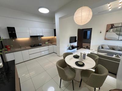 Kitchen Image of 968 Sq.ft 3 BHK Apartment / Flat for rent in Shilp Serene, Shilaj Ahmedabad for Rs. 34000