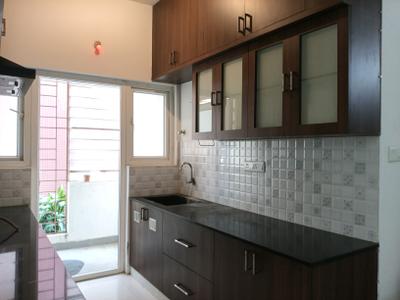 Kitchen Image of 589 Sq.ft 1 BHK Apartment / Flat for rent in Mahadevapura Bengaluru for Rs. 29000