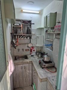 Kitchen Image of 300 Sq.ft 1 RK Builder Floor for rent in Gulmohar Park New Delhi for Rs. 37000