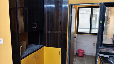 Kitchen Image of 1250 Sq.ft 2 BHK Apartment / Flat for rent in Aroma Tirupati Aakruti Greenz, Chharodi Ahmedabad for Rs. 35000