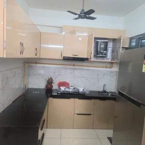Kitchen Image of 1450 Sq.ft 3 BHK Apartment / Flat for rent in Adani Amogha, Shantigram Ahmedabad for Rs. 55000