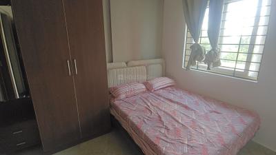 Bedroom Image of 650 Sq.ft 1 BHK Apartment / Flat for rent in Thanisandra Bengaluru for Rs. 25000
