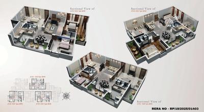 Image of 1384 Sq.ft 2 BHK Apartment / Flat for sale in Monument Euphoria, Sundarpur, Bhubaneswar for Rs. 8027200