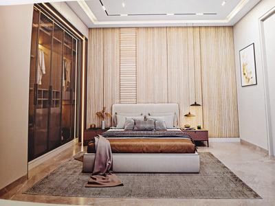 Bedroom Image of 977 Sq.ft 2.5 BHK Apartment / Flat for sale in Param Paarijat Blessings, Sargasan Gandhinagar for Rs. 6900000