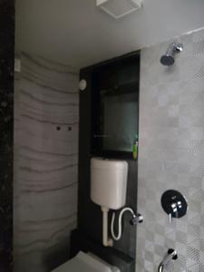 Common Bathroom Image of 700 Sq.ft 1 BHK Apartment / Flat for rent in Rosa Elite, Thane West Thane for Rs. 16004