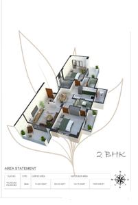 Image of 1429 Sq.ft 2 BHK Apartment / Flat for sale in Narendra Nagar Extension, Nagpur for Rs. 7150000