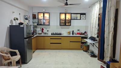 Kitchen Image of 450 Sq.ft 1 RK Builder Floor for rent in Sector 116 Noida for Rs. 20000