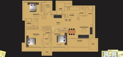 Image of 1558 Sq.ft 2 BHK Apartment / Flat for sale in Raheja Residency, Jivan Vihar, Raipur for Rs. 5800000