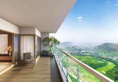 Balcony Image of 1181 Sq.ft 2 BHK Apartment / Flat for sale in Vanaha Verdant Mahogany I And II, Pirangut Pune for Rs. 8900000
