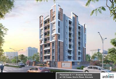 Building Image of 1267 Sq.ft 3 BHK Apartment / Flat for sale in Sun Grand Basumati, Tangra Kolkata for Rs. 11900000