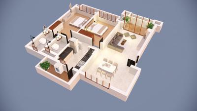 Image of 1190 Sq.ft 2 BHK Apartment / Flat for sale in Porvorim, Goa for Rs. 17400000