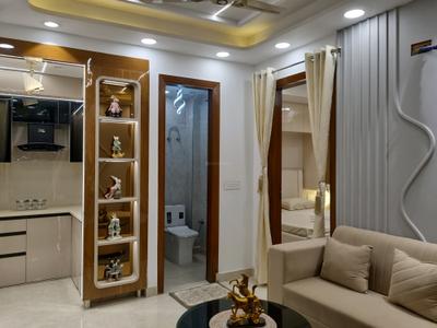 Living Room Image of 650 Sq.ft 2 BHK Builder Floor for rent in S Gambhir Prope X Luxury Floors, Dwarka Mor New Delhi for Rs. 24500