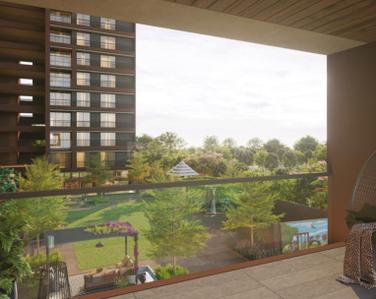 Balcony Image of 1023 Sq.ft 2.5 BHK Apartment / Flat for sale in Dev Vedant Zade, Chandkheda Ahmedabad for Rs. 7020000