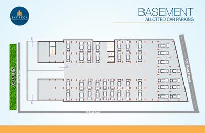 Image of 846 Sq.ft 2 BHK Apartment / Flat for sale in Sky Deck, Bhawrasla, Indore for Rs. 6270000