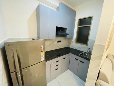 Kitchen Image of 1349 Sq.ft 1 BHK Builder Floor for rent in DLF Phase 3 Gurgaon for Rs. 38000
