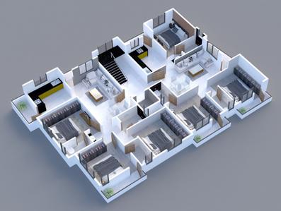 Image of 1520 Sq.ft 3 BHK Apartment / Flat for sale in Sonegaon, Nagpur for Rs. 6600000