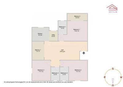 Image of 1594 Sq.ft 3 BHK Apartment / Flat for sale in Coevolve Florenza by CoEvolve Estates, Chikkadasarahalli, Bengaluru for Rs. 13800000