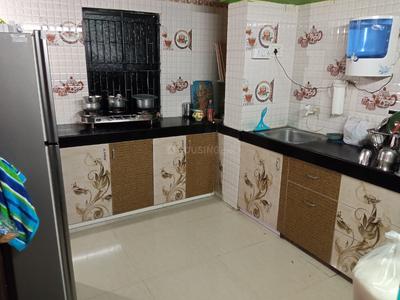 Kitchen Image of 1500 Sq.ft 1 BHK Builder Floor for rent in Jivrajpark Ahmedabad for Rs. 30000