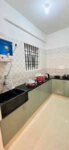 Kitchen Image of 550 Sq.ft 1 BHK Apartment / Flat for rent in Kadubeesanahalli Bengaluru for Rs. 32000