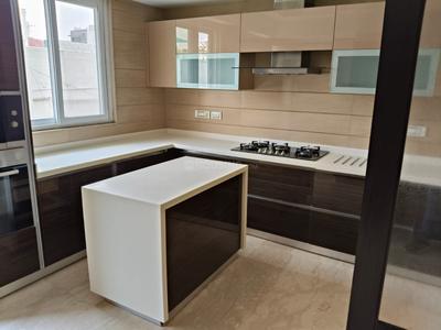 Kitchen Image of 4457 Sq.ft 4 BHK Builder Floor for rent in Hauz Khas New Delhi for Rs. 325000