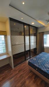 Bedroom Image of 1355 Sq.ft 2.5 BHK Apartment / Flat for rent in L And T Raintree Boulevard, Sahakara Nagar Bengaluru for Rs. 82000