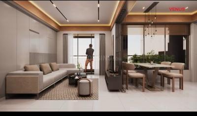 Living Room Image of 1800 Sq.ft 3 BHK Apartment / Flat for sale in The Planet By Venus, Shela Ahmedabad for Rs. 7500000