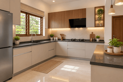Kitchen Image of 2000 Sq.ft 3 BHK Independent House for sale in Ollur Thrissur for Rs. 11800000