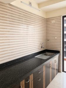 Kitchen Image of 650 Sq.ft 1 BHK Apartment / Flat for sale in Tharwani Vedant Millenia, Titwala Thane for Rs. 2500000