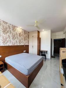 Bedroom Image of 350 Sq.ft 1 RK Apartment / Flat for rent in Koramangala Bengaluru for Rs. 23000