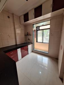Kitchen Image of 750 Sq.ft 1 BHK Apartment / Flat for rent in Vrindavan Garden, Kalyan West Kalyan for Rs. 15000