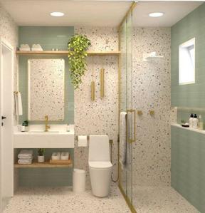 Bathroom Image of 1863 Sq.ft 3 BHK Apartment / Flat for rent in Om Patiala Heights, Guru Nanak Nagar Patiala for Rs. 18000