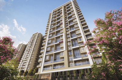 Image of 1096 Sq.ft 2 BHK Apartment / Flat for sale in Joyville Vyomora Phase 1, Maan, Pune for Rs. 8400000