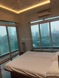 Bedroom Image of 2000 Sq.ft 3 BHK Apartment / Flat for rent in Enpar Lotus 101 Worli Residences, Lower Parel Mumbai for Rs. 400000