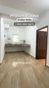 Living Room Image of 500 Sq.ft 2 BHK Apartment / Flat for sale in Migsun Vilaasa, Eta II Greater Noida for Rs. 5600000