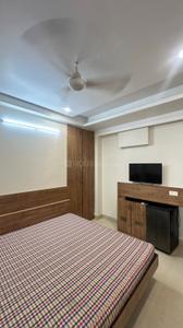 Bedroom Image of 850 Sq.ft 1 RK Builder Floor for rent in Malviya Nagar Jaipur for Rs. 16000