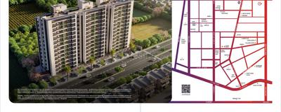 Image of 1850 Sq.ft 3 BHK Apartment / Flat for sale in South Bopal, Ahmedabad for Rs. 7975000