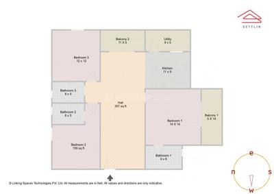 Image of 1870 Sq.ft 3 BHK Apartment / Flat for sale in Sarang By Sumadhura Phase 1 by Sumadhura Infracon Pvt Ltd, Kannamangala - Whitefield Hoskote Road, Bengaluru for Rs. 26500000