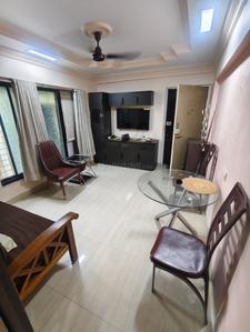 Hall Image of 600 Sq.ft 1 BHK Apartment / Flat for rent in Shree Kanchan Janga CHS, Kopar Khairane Navi Mumbai for Rs. 40000